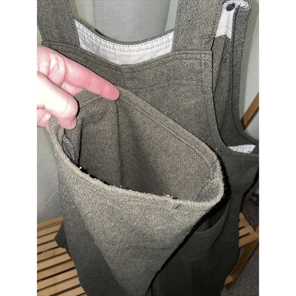 Vintage Wool Bib Overalls Hunting Field Pants Army Green 50x30 - Picture 8 of 10